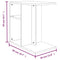 vidaXL Side Table Grey Sonoma 50x30x50 cm Engineered Wood