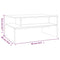 vidaXL Coffee Table Smoked Oak 90x60x42,5 cm Engineered Wood