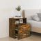 vidaXL Bed Cabinet Smoked Oak 50x32x60 cm