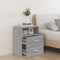 vidaXL Bed Cabinet Grey Sonoma 50x32x60 cm