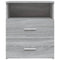 vidaXL Bed Cabinet Grey Sonoma 50x32x60 cm
