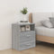 vidaXL Bed Cabinet Grey Sonoma 50x32x60 cm