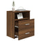 vidaXL Bed Cabinet Brown Oak 50x32x60 cm