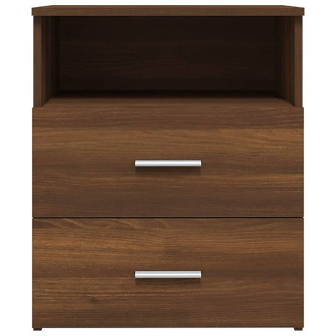 vidaXL Bed Cabinet Brown Oak 50x32x60 cm