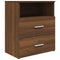 vidaXL Bed Cabinets 2 pcs Brown Oak 50x32x60 cm