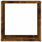 vidaXL Wall Cube Shelves 4 pcs Smoked Oak 30x15x30 cm