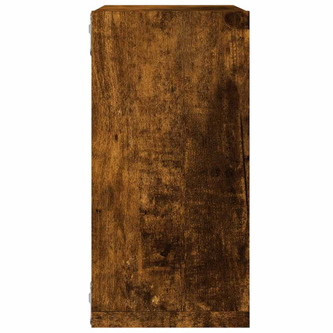 vidaXL Wall Cube Shelves 4 pcs Smoked Oak 30x15x30 cm