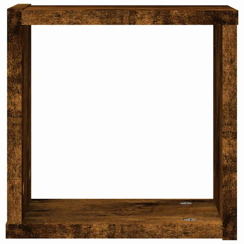 vidaXL Wall Shelves 2 pcs Brown 26 x 15 x 26 cm Engineered wood