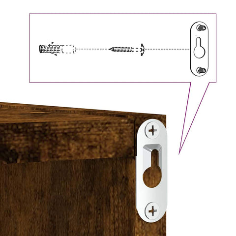 vidaXL Wall Shelves 4 pcs Brown 26 x 15 x 26 cm Engineered wood