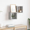 vidaXL Wall Shelves 2 pcs Grey 26 x 15 x 26 cm Engineered wood