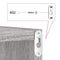 vidaXL Wall Shelves 4 pcs Grey 26 x 15 x 26 cm Engineered wood