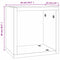vidaXL Wall Shelves 4 pcs Grey 26 x 15 x 26 cm Engineered wood