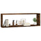 vidaXL Wall Cube Shelves 2 pcs Smoked Oak 80x15x26.5 cm Engineered Wood