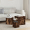 vidaXL Side Tables 3 pcs Smoked Oak Engineered Wood