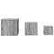 vidaXL Side Tables 3 pcs Grey Sonoma Engineered Wood