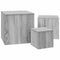 vidaXL Side Tables 3 pcs Grey Sonoma Engineered Wood