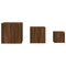 vidaXL Side Tables 3 pcs Brown Oak Engineered Wood