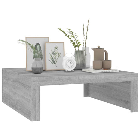vidaXL Coffee Table Grey Sonoma 100x100x35 cm Engineered Wood