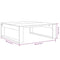 vidaXL Coffee Table Smoked Oak 100x100x35 cm Engineered Wood