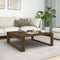 vidaXL Coffee Table Brown Oak 100x100x35 cm Engineered Wood