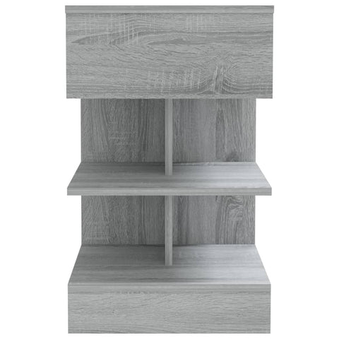 vidaXL Bedside Cabinet Grey Sonoma 40x35x65 cm Engineered Wood