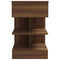 vidaXL Bedside Cabinet Brown Oak 40x35x65 cm Engineered Wood