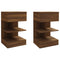 vidaXL Bedside Cabinets 2 pcs Brown Oak 40x35x65 cm Engineered Wood