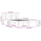 vidaXL Bed Frame without Mattress Grey Solid Wood 150x200 cm King Size King Size