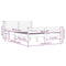 vidaXL Bed Frame without Mattress Grey Solid Wood 150x200 cm King Size King Size