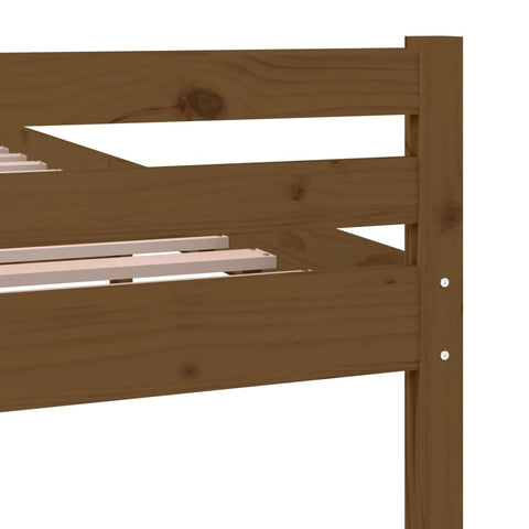 vidaXL Bed Frame without Mattress Honey Brown Solid Wood 150x200 cm King Size
