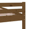 vidaXL Bed Frame without Mattress Honey Brown Solid Wood 150x200 cm King Size