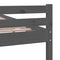 vidaXL Bed Frame without Mattress Grey Solid Wood 160x200 cm