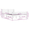 vidaXL Bed Frame without Mattress Grey Solid Wood 160x200 cm