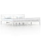 vidaXL Bed Frame without Mattress White Solid Wood 180x200 cm Super King