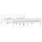 vidaXL Bed Frame without Mattress White Solid Wood 180x200 cm Super King