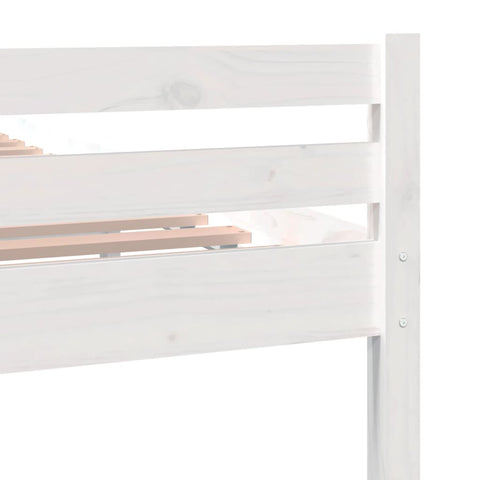 vidaXL Bed Frame without Mattress White Solid Wood 180x200 cm Super King
