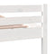 vidaXL Bed Frame without Mattress White Solid Wood 180x200 cm Super King