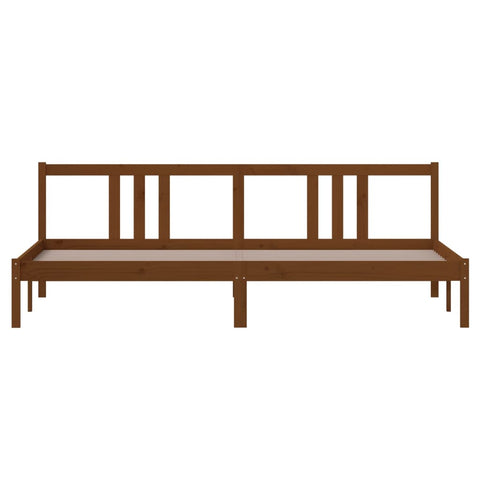 vidaXL Bed Frame without Mattress Honey Brown Solid Wood 200x200 cm