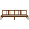 vidaXL Bed Frame without Mattress Honey Brown Solid Wood 200x200 cm