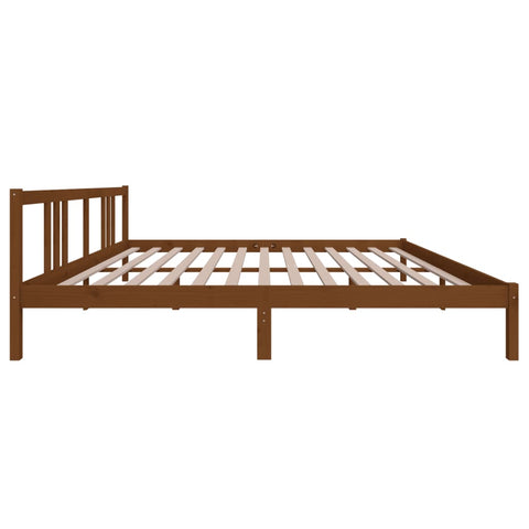 vidaXL Bed Frame without Mattress Honey Brown Solid Wood 200x200 cm