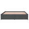 vidaXL Bed Frame without Mattress Grey Solid Wood 140x190 cm