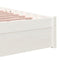 vidaXL Bed Frame without Mattress White Solid Wood 90x200 cm