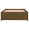 vidaXL Bed Frame without Mattress Honey Brown Solid Wood 90x200 cm