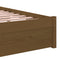 vidaXL Bed Frame without Mattress Honey Brown Solid Wood 90x200 cm