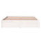 vidaXL Bed Frame without Mattress White Solid Wood 140x200 cm