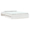 vidaXL Bed Frame without Mattress White Solid Wood 150x200 cm King Size King Size