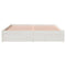 vidaXL Bed Frame without Mattress White Solid Wood 150x200 cm King Size King Size