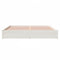 vidaXL Bed Frame without Mattress White Solid Wood 180x200 cm Super King