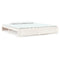 vidaXL Bed Frame without Mattress White Solid Wood 200x200 cm
