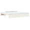vidaXL Bed Frame without Mattress White Solid Wood 200x200 cm